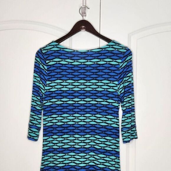 HATLEY School of Fish Printed Sheath Dress  S/P - Picture 5 of 6